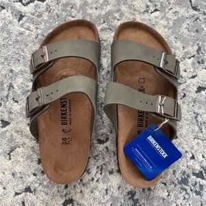 Birkenstock Khaki Double-Strap Sandals